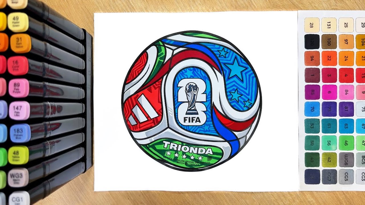 FIFA World Cup 2026 Soccer Ball Coloring ⚽ TRIONDA 🏆