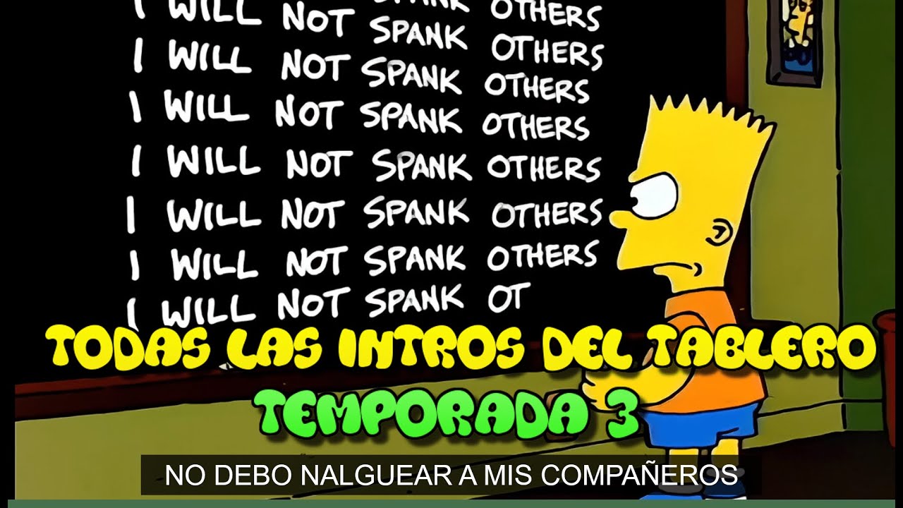 TODAS LAS INTROS DEL TABLERO - TEMPORADA 3 - LOS SIMPSON – PIZARRA