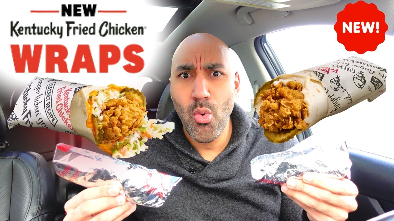 THIS IS A TRAVESTY! - New KFC Chicken Wraps Review - Classic & Spicy