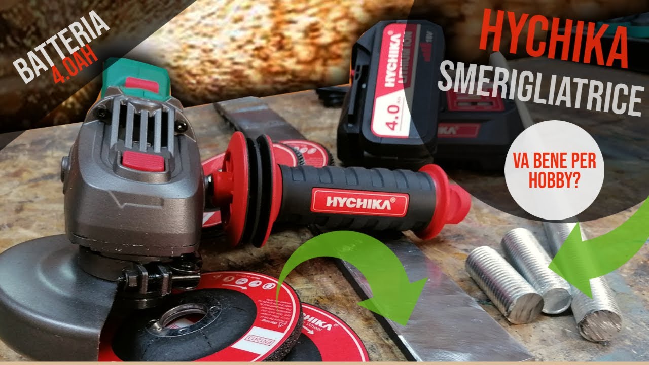 HYCHIKA - Smerigliatrice Angolare a Batteria 4.0Ah - Va bene per hobby? #hychica #hychicatools #tire