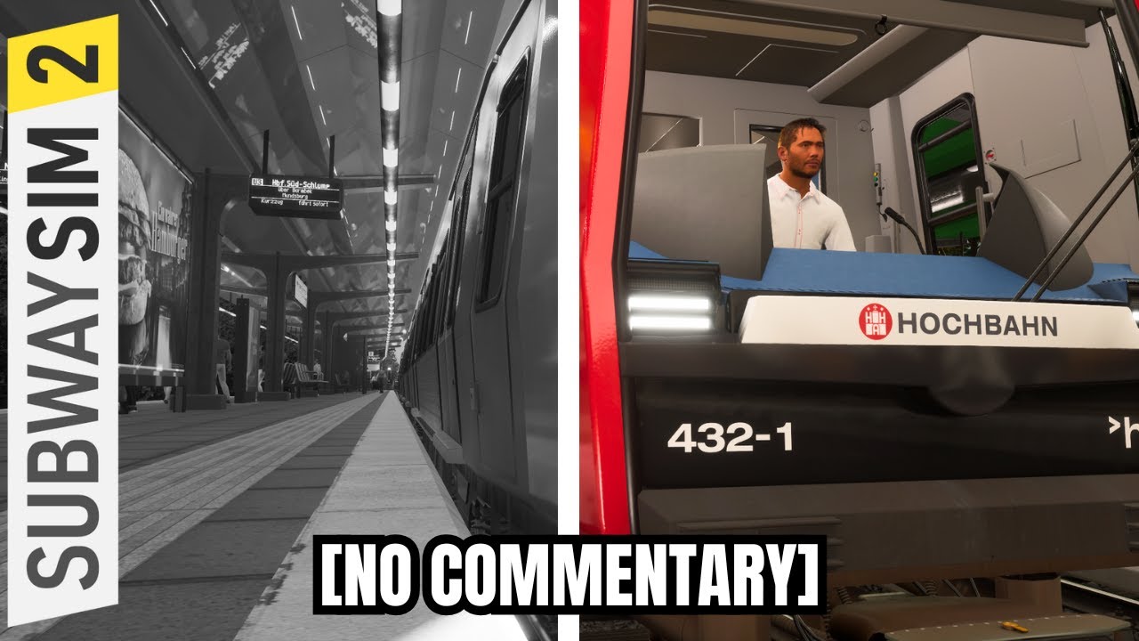 Subwaysim2 | U-Bahn Simulator Hamburg | U3 Barmbek - Wandsbek-Gartenstadt ohne Kommentar & Musik