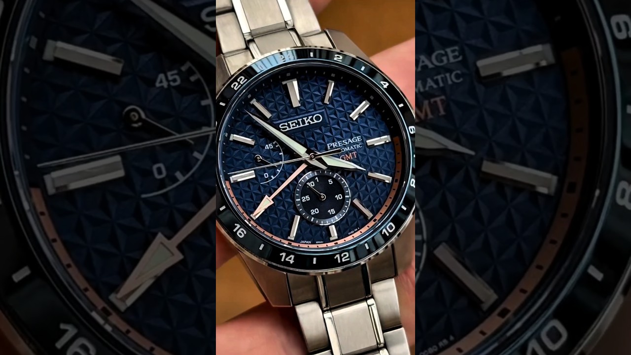 Seiko Presage Automatic GMT Luxurious Elegant Men's Watch #elegantwatches #luxurywatchesformen