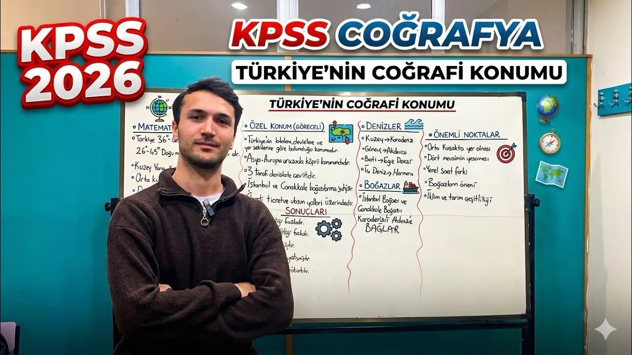 KPSS Coğrafya Kampı #1 | Türkiye’nin Coğrafi Konumu