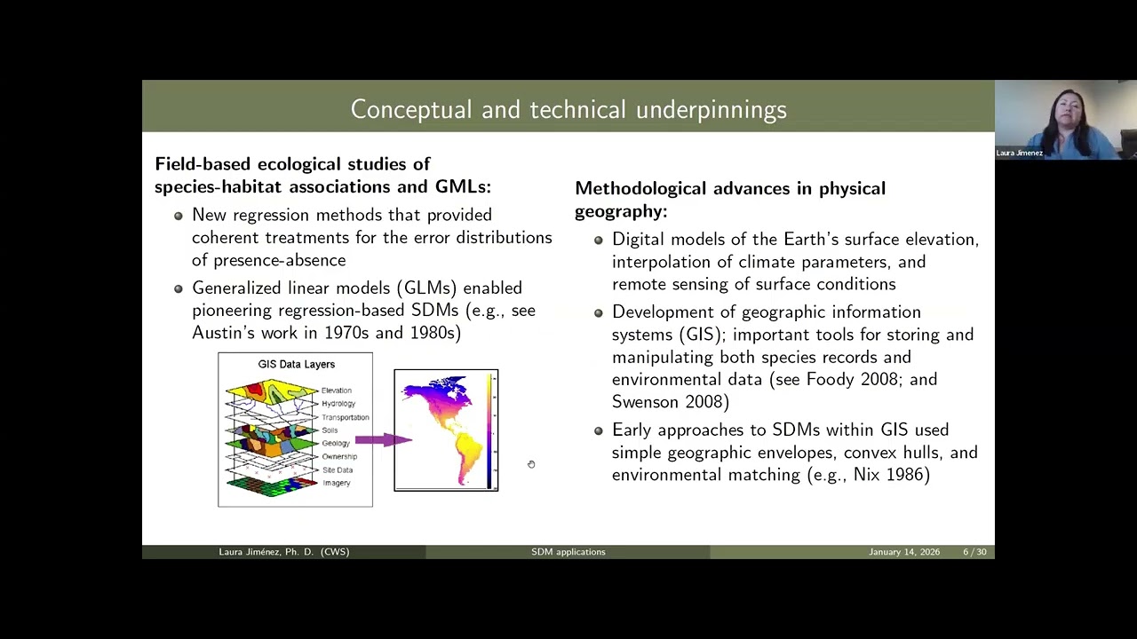 Species distribution mapping with Dr. Laura Jimenez