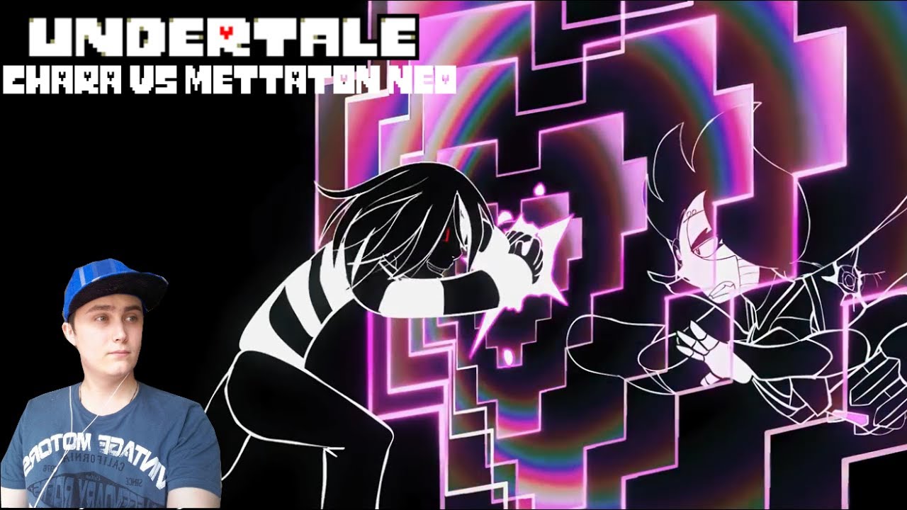 Кадры Undertale: Чара против Меттатона NEO | РЕАКЦИЯ