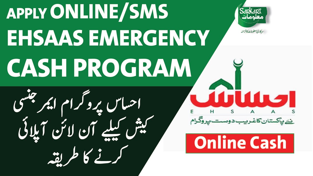 HOW TO APPLY FOR ONLINE EHSAAS EMERGENCY CASH  In URDU/HINDI