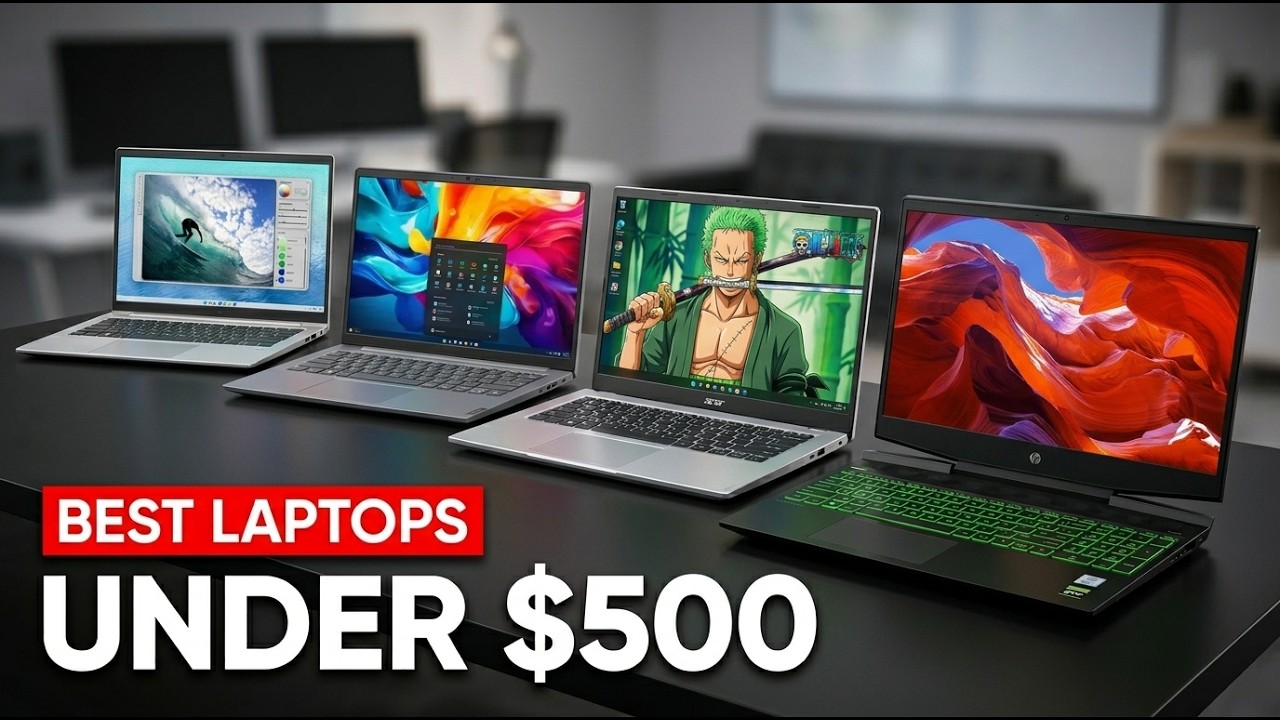 🏆 Топ-5 лучших ноутбуков до $500 в 2026 году (Невероятная производительность!)