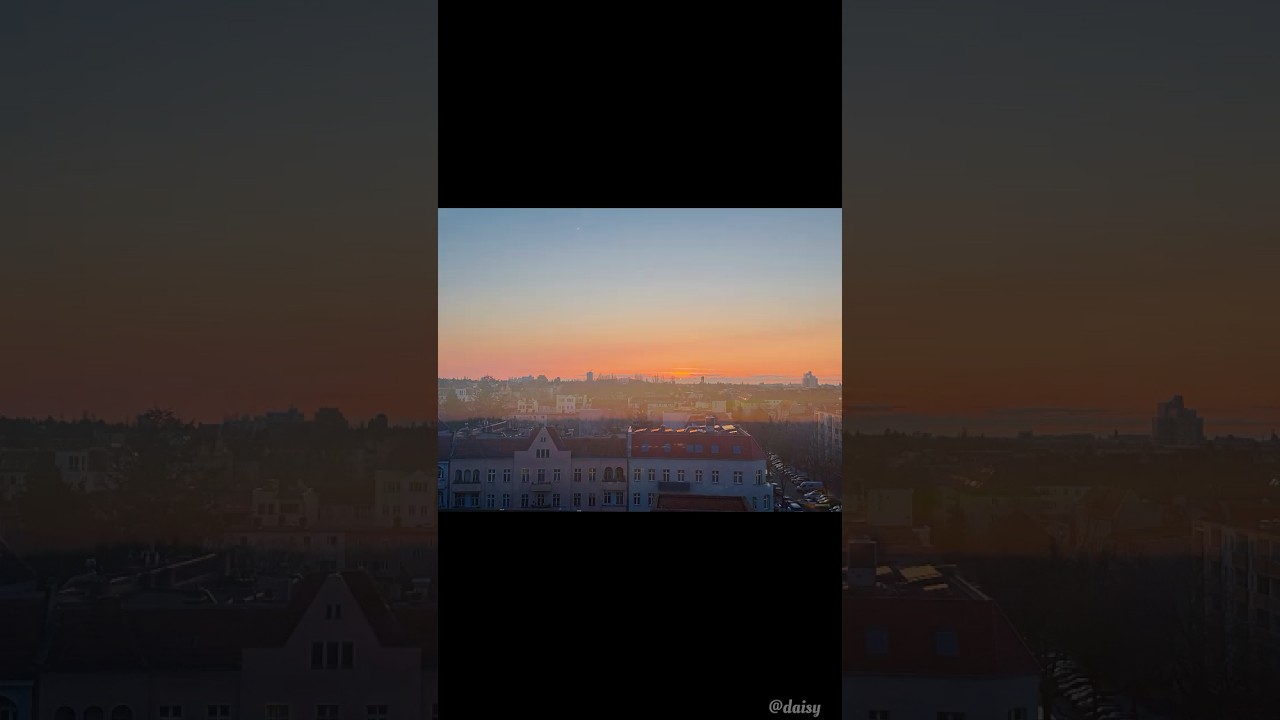 Golden Hour in Germany-Where the Sun Sleeps Late 🇩🇪 #GermanySunset #shorts  #MagicalSunset