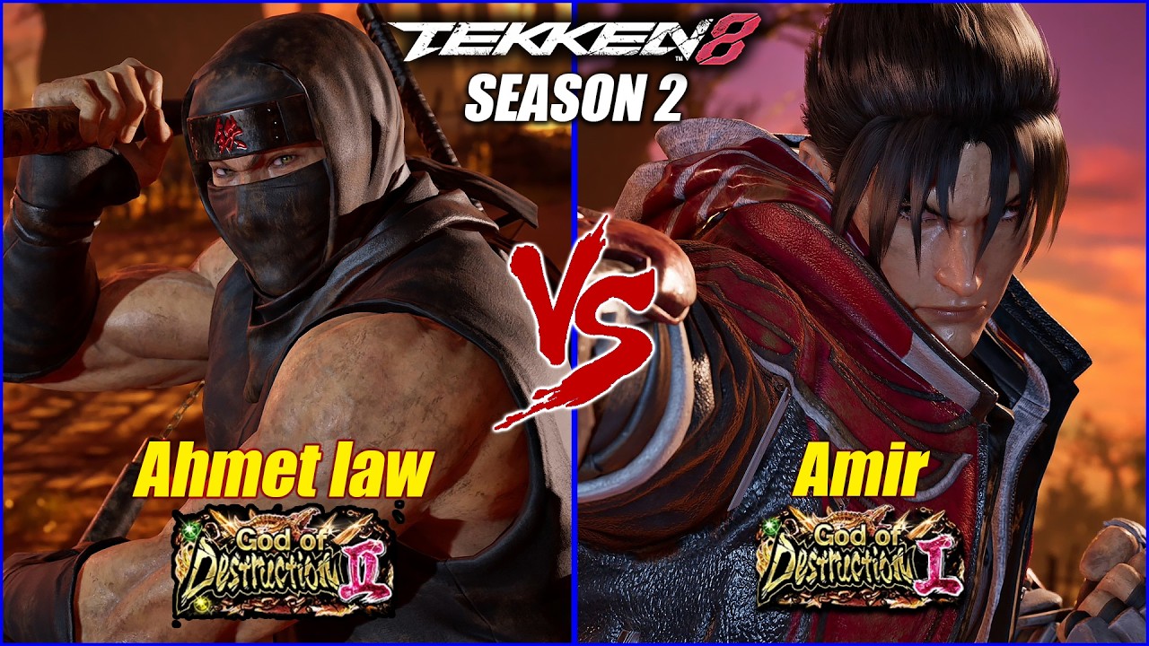 TEKKEN 8 • Law (Ahmet law) vs Jin (Amir) • Gameplay [ SEASON 2 ] Online Rank Match
