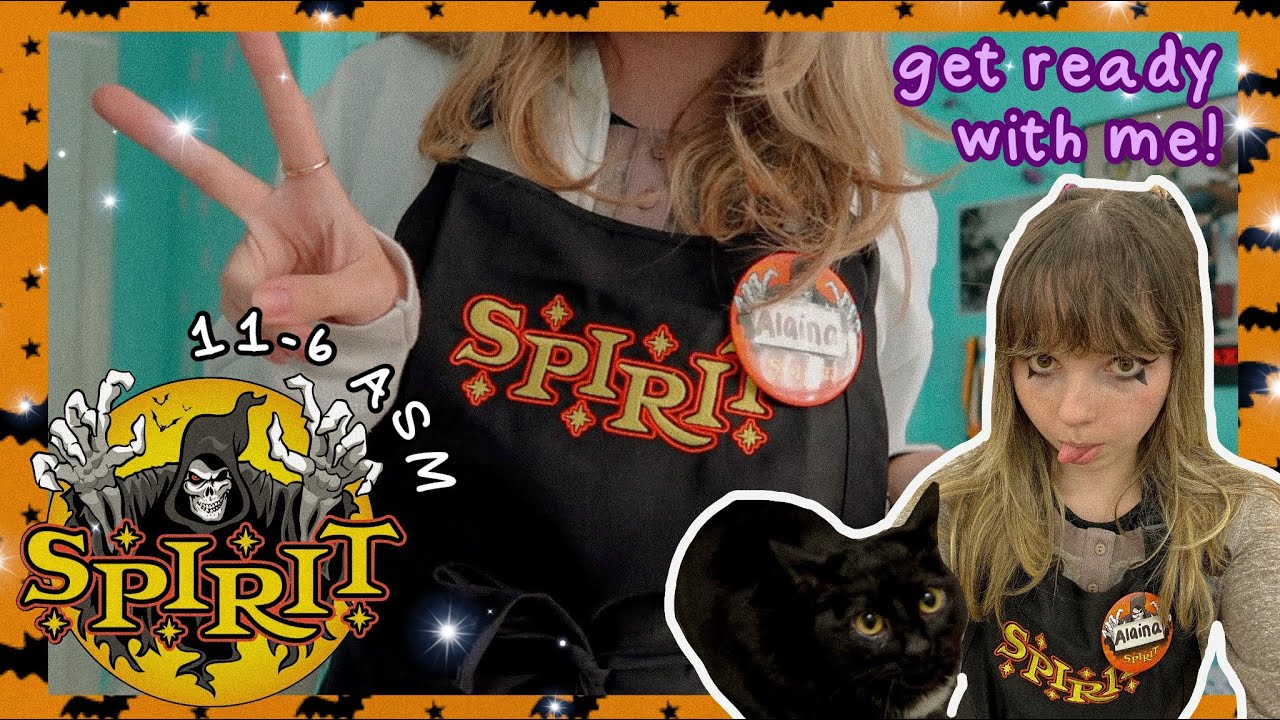 get ready with me to work a shift at Spirit Halloween as an assistant manager !! (10/09/23) 👻