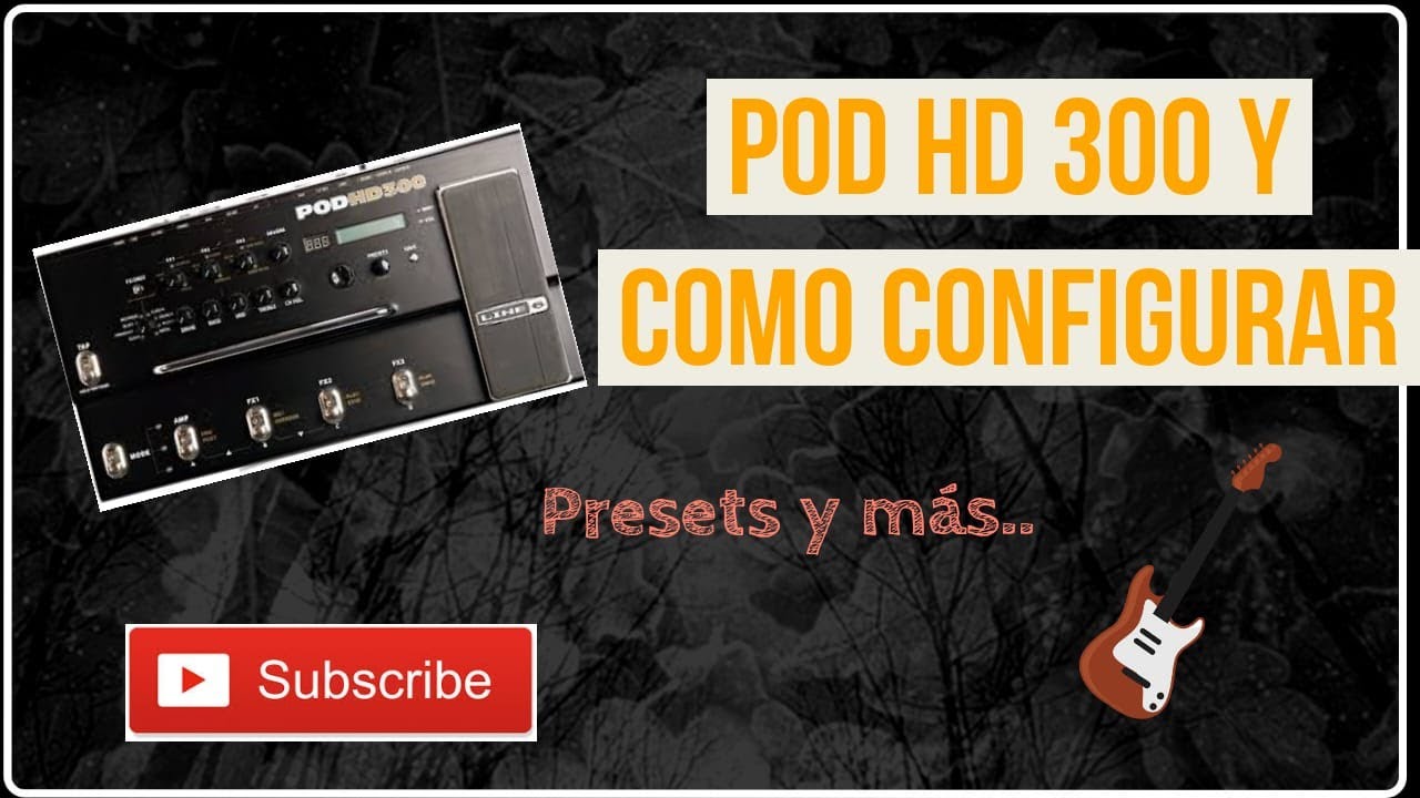 Como configurar POD HD 300 - TUTORIAL - Presets Chris Rocha Pod HD300 - Presets Worship Pod