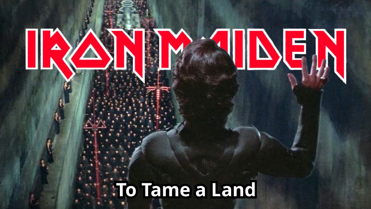Iron Maiden - To tame a land (Lyrics included)