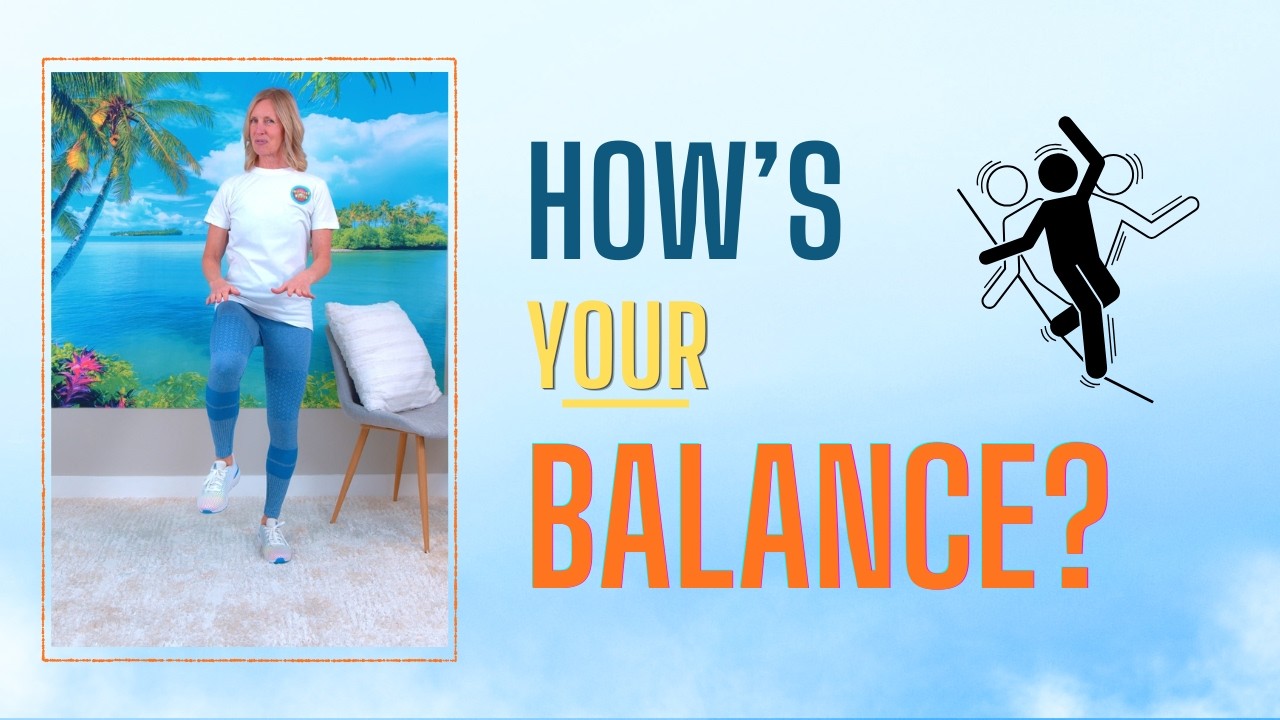 10 Minute Balance Exercises for Seniors | Over 50 Fall Prevention Workout