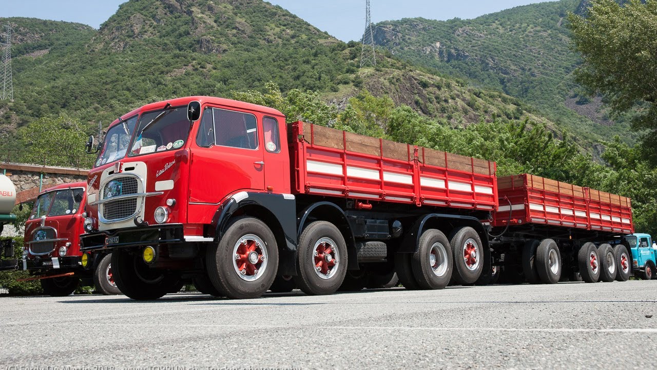 La via delle Alpi - Classic trucks rally Ivrea Aosta Mont Blanc 2018