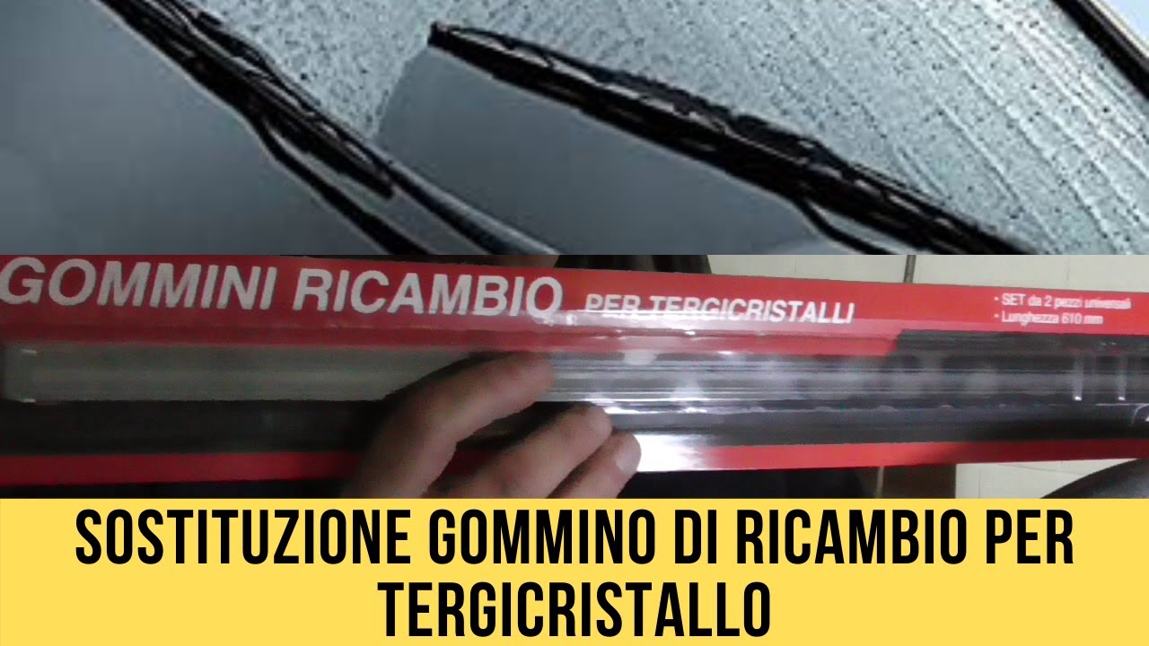 SOSTITUZIONE GOMMINO DI RICAMBIO PER TERGICRISTALLO