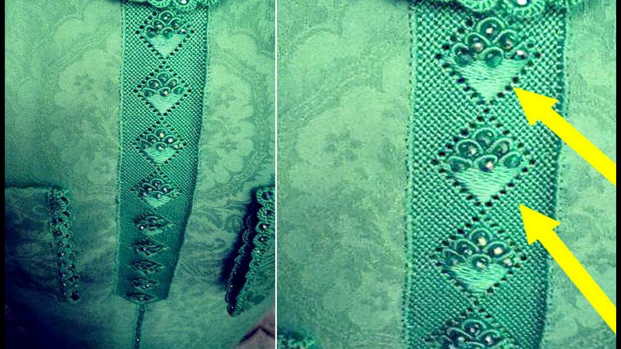 زوقي الكوزة في الراندة بهاد الشكل لجمع الطرز والعقيق- المزهرية بالعقيق - تطبيق ام عمران