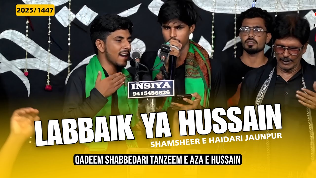 Labbaik Ya Husain | Shamshire Haidari | Shabbedari Tanzeem Aza-e-Husain | 1447/2025