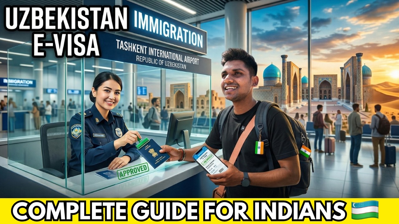 Uzbekistan e-Visa for Indians 2026 🇺🇿 | Step-by-Step Guide + Fees, Documents & Approval Proof