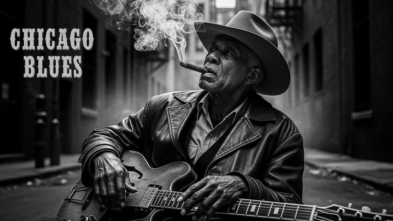 Chicago Blues Starry Night Anthem Rising Smooth as Footsteps Echo Past Lonely Corners