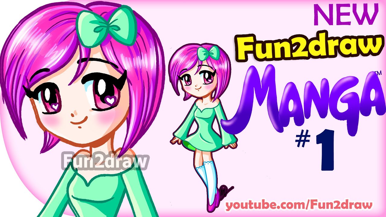 How to Draw - Anime, Manga, Easy - NEW Fun2draw Manga #1 - Cute Girl | Online Anime Courses