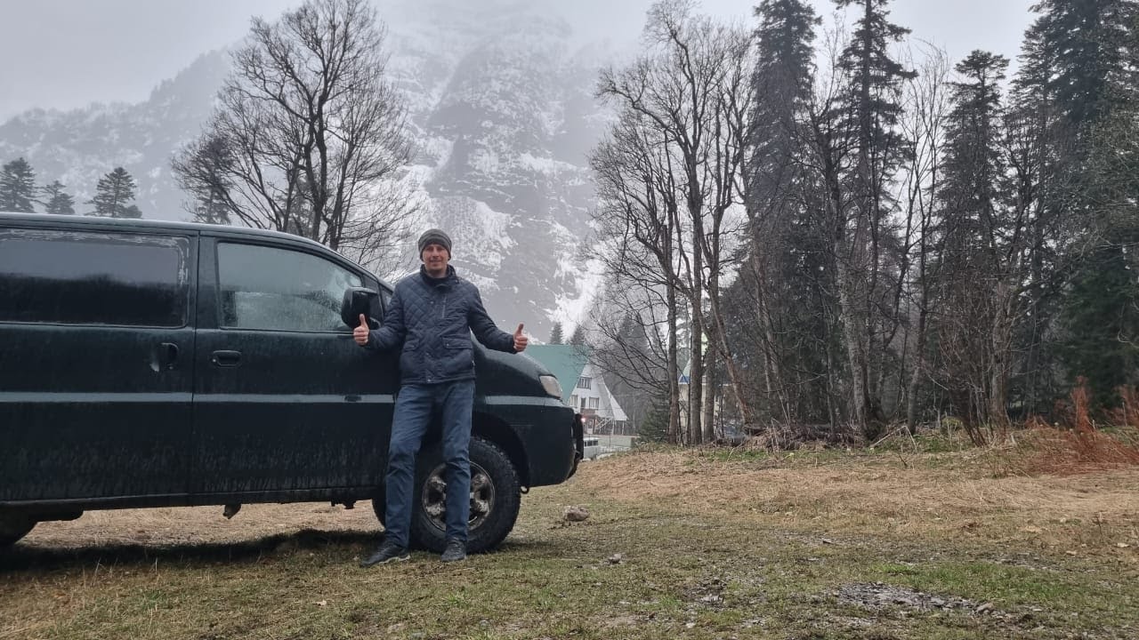 Это видеоблог! Hyundai H1(Starex) 4x4 первая дальняя поездка, Волгоград-Домбай-Волгоград.