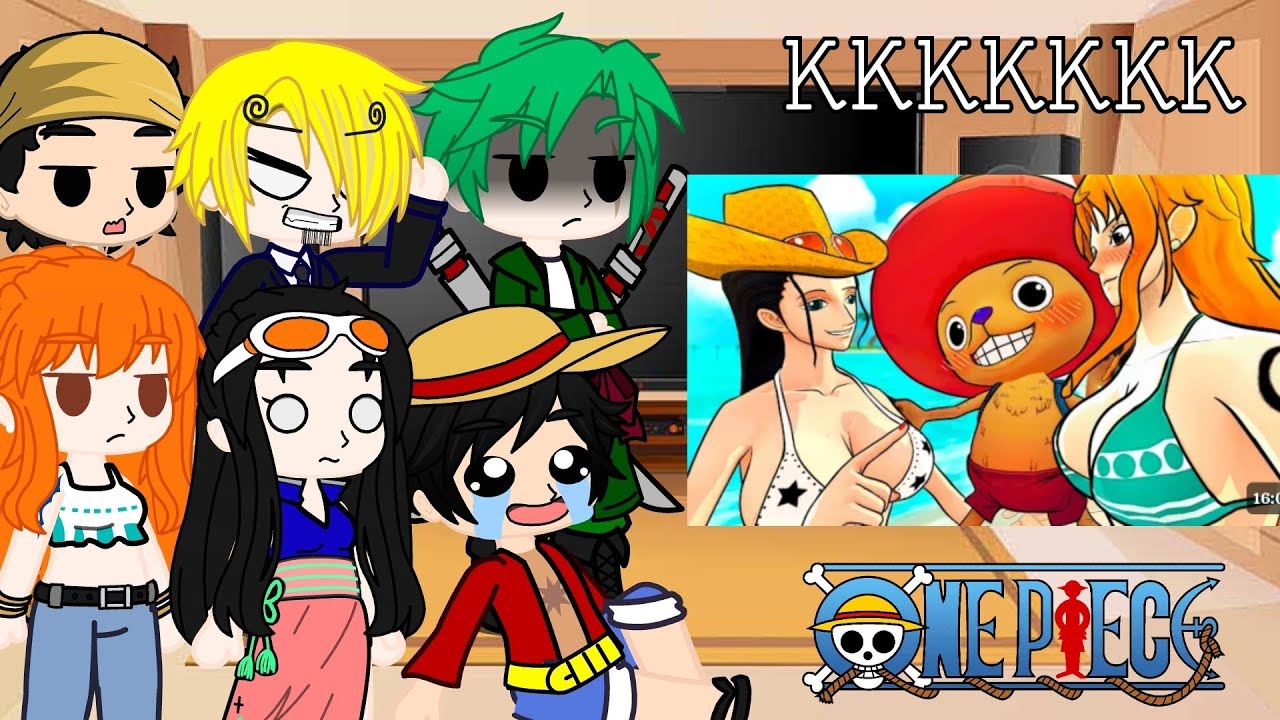 Chapéu de palha react Chopper TOMA BANHO  com Nami e Robin no One Piece VR 😂❤️