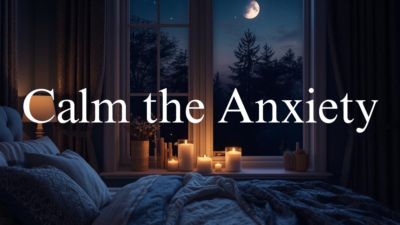 Deep Sleep Music for Anxiety & Stress Relief | 8 Hours Dark Screen Night Calm