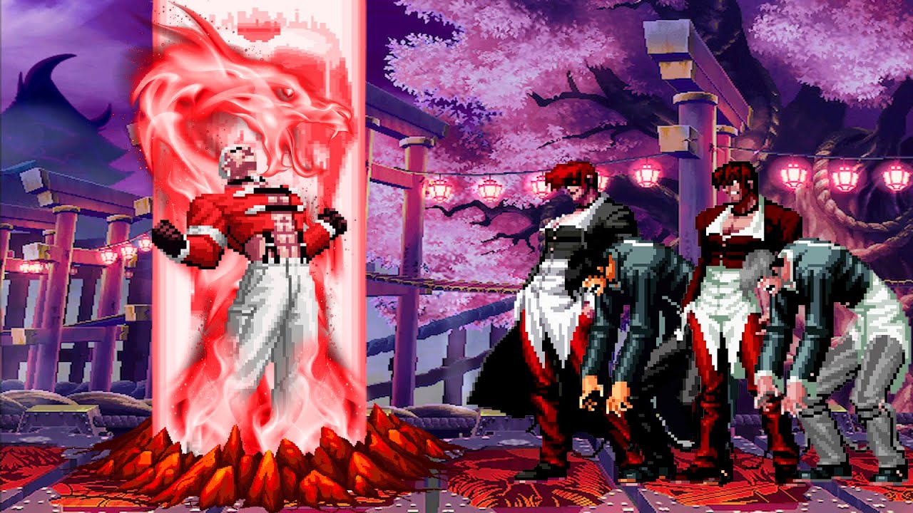 [KOF Mugen] D. Yashiro Rhythm vs Orochi Iori Team