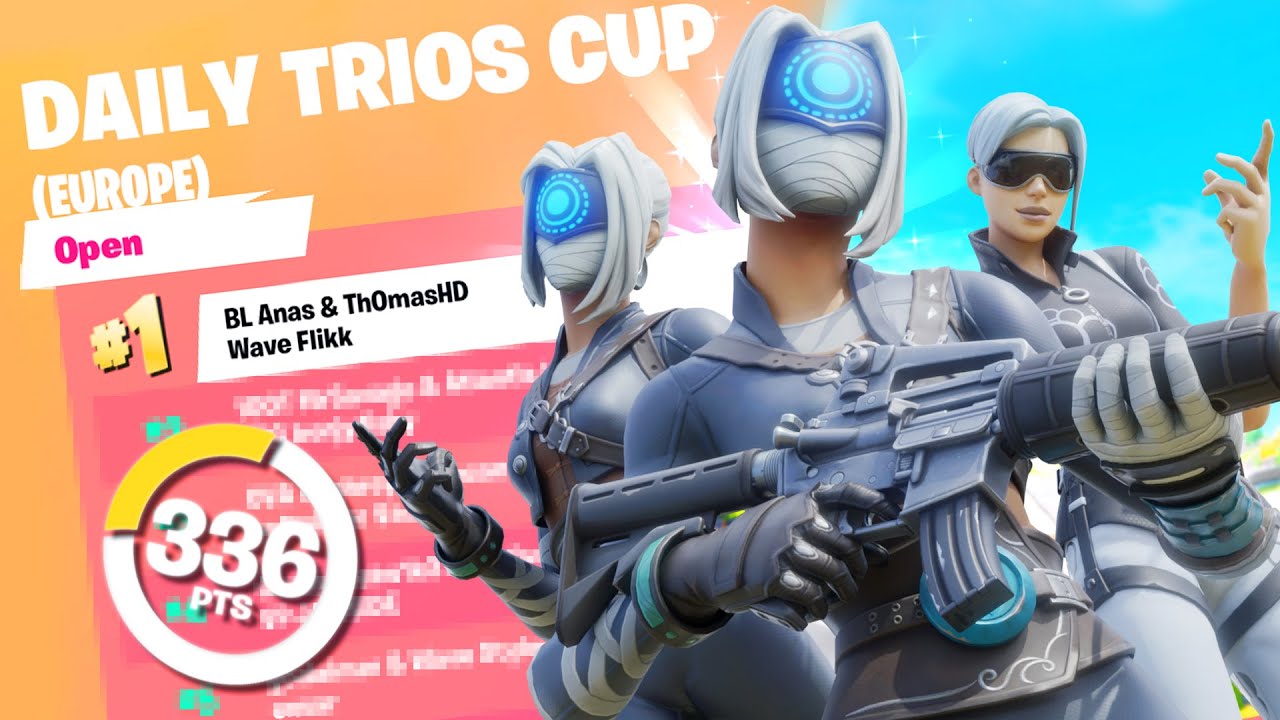 BEST TRIO in FORTNITE? w/ Anas & Th0masHD | 1st Daily Trios Cup ($1200) | Flikk