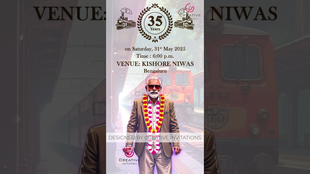 Retirement Function Video | Office Retirement Invitation 