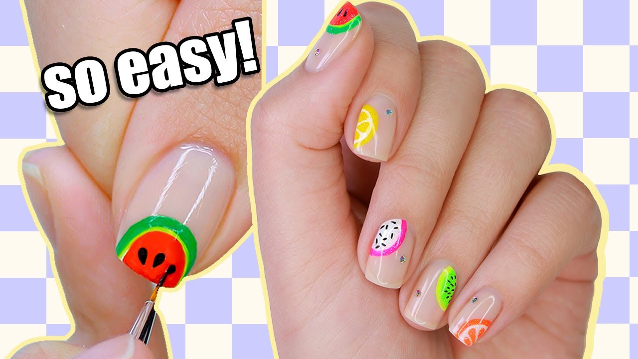 Easy Minimal Fruit Nail Art | New Nail Art 2022