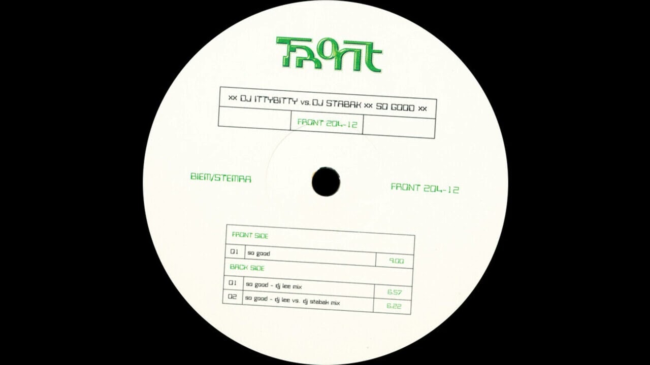DJ Ittybitty Vs. DJ Stabak - So Good (Original Mix) 2000