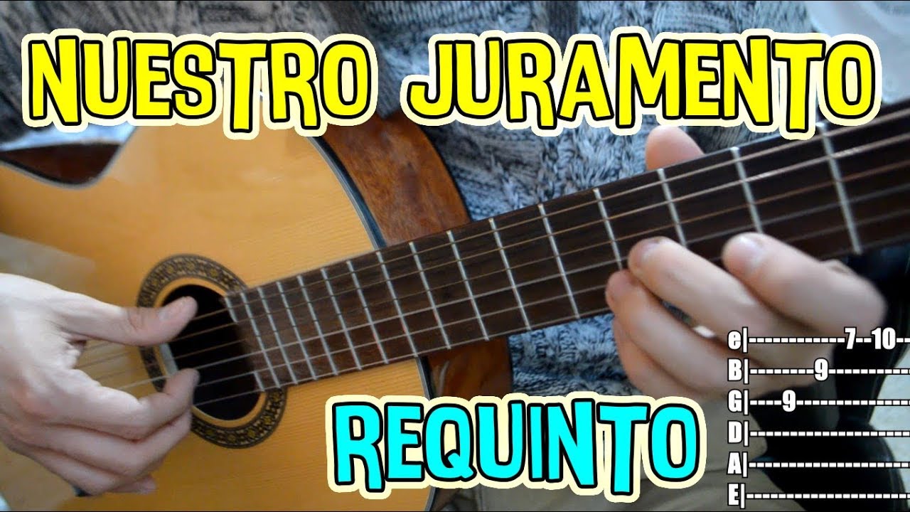 Como tocar el INTRO de NUESTRO JURAMENTO (Paso a paso) en guitarra