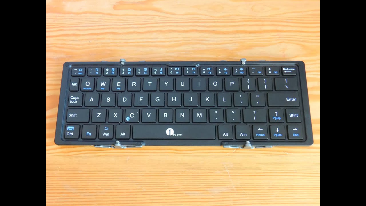 1byone Foldable Bluetooth Keyboard unboxing and Review