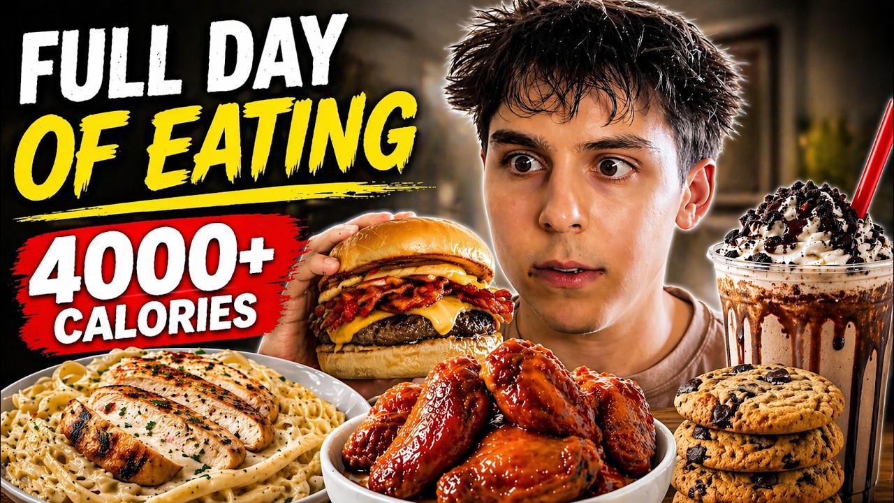 Full Day of Eating to Gain 10KG (No Calorie Tracking)