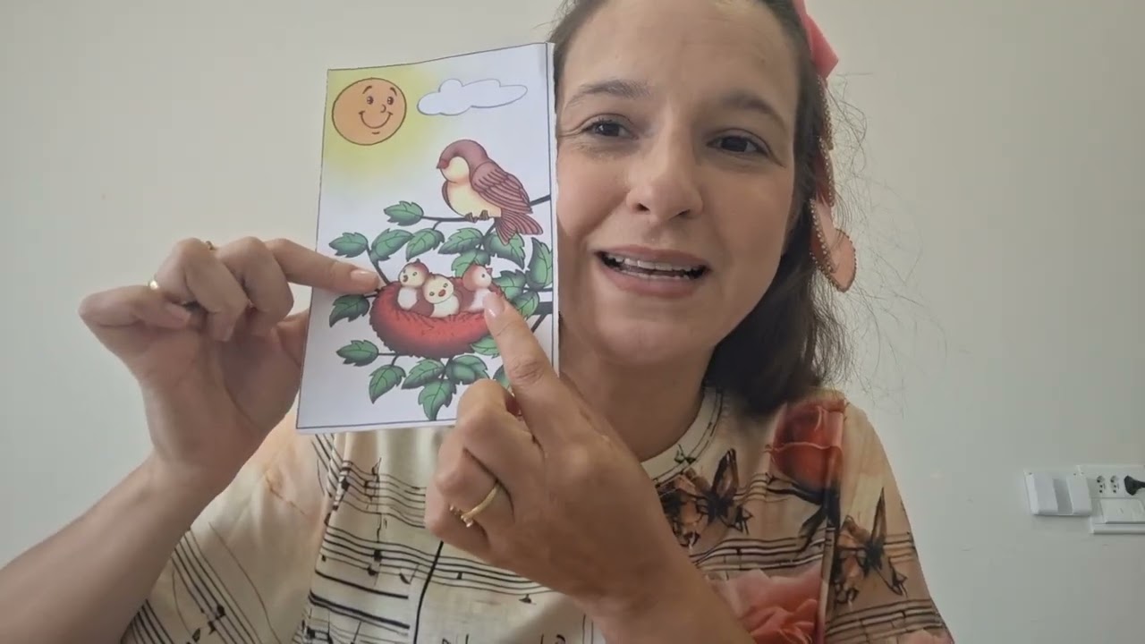 Lição 5 da classe do berçario com a Tia Ge O PAPAI DO CÉU CRIOU OS PASSARINHOS#criança #infantil 