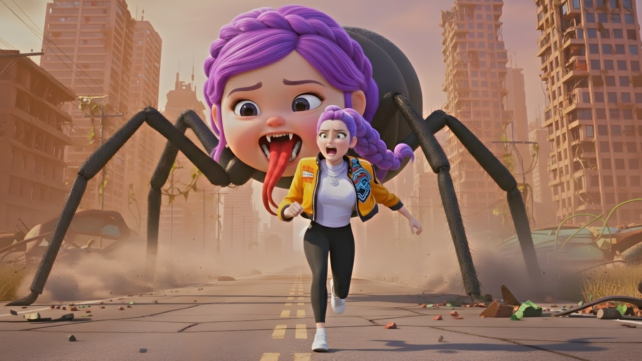 OMG! Baby Rumi faces a giant spider...😱 Kpop Demon hunters