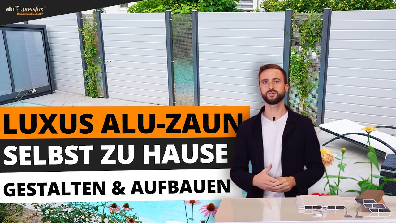 [Trailer 2023] Hochwertiger Sichtschutz Zaun aus Alu für Heim,- & Handwerker zum selbst montieren.