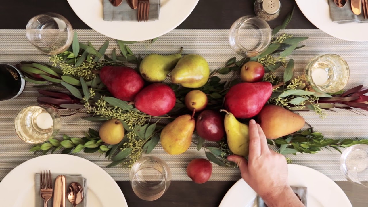 How to make beautiful table centerpieces with pears