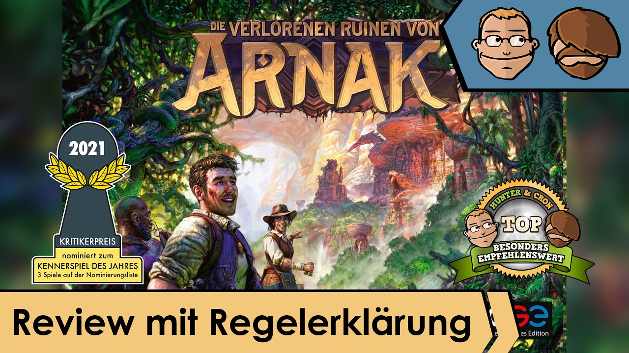 Die verlorenen Ruinen von Arnak (nominiert zum Kennerspiel des Jahres 2021)–Review & Regelübersicht