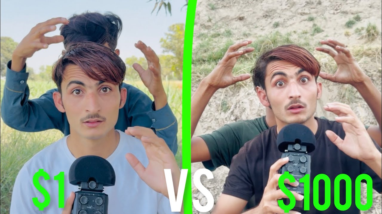 $1 Head Massage VS $1000 Head Massage [ASMR]