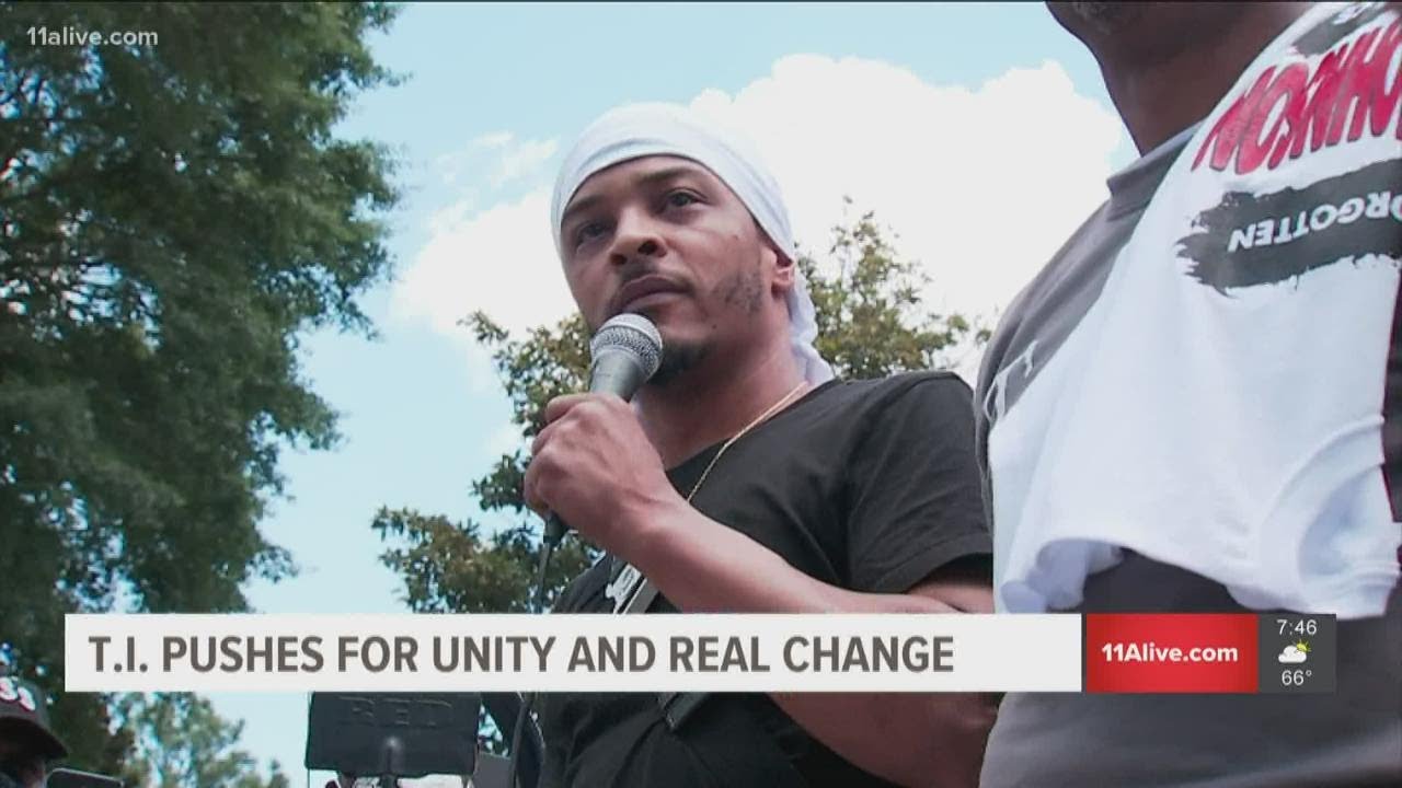 T.I. joins protests in Atlanta after Rayshard Brooks' shooting