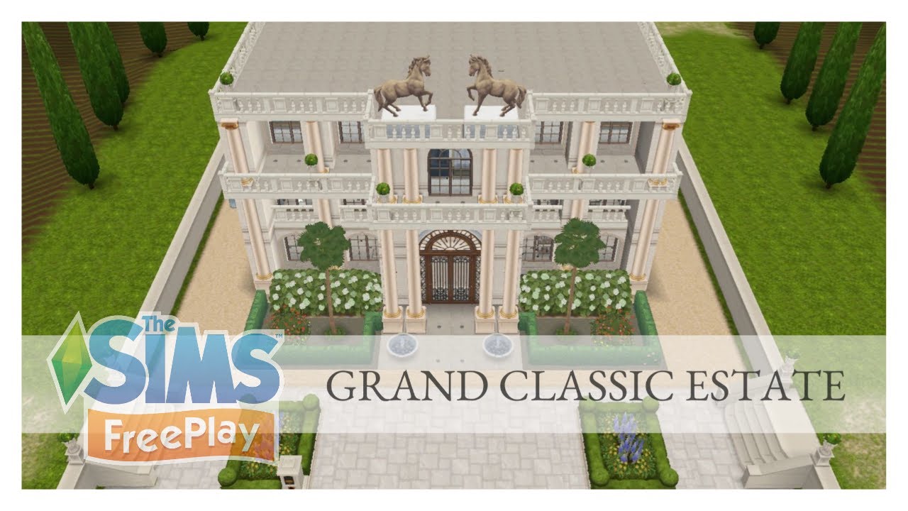 Sims FreePlay🖤Grand Classic Estate Tour🖤Original Design