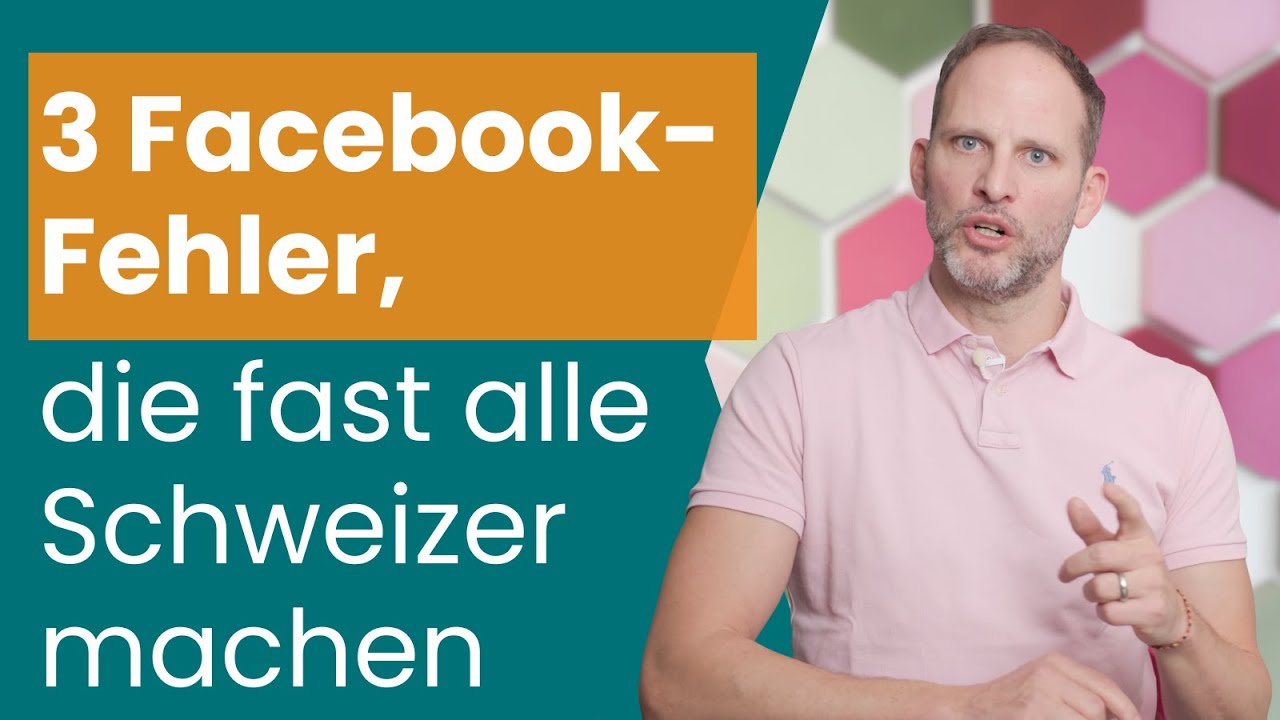 3 Facebook-Fehler... Fast alle Schweizer machen sie