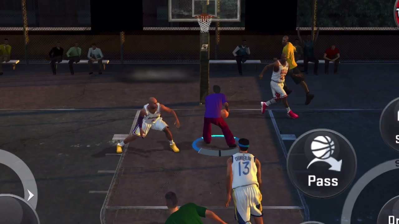NBA 2K20 mobile - Run The Streets gameplay MJ Kobe and Wilt Chamberlain vs Me and Randoms