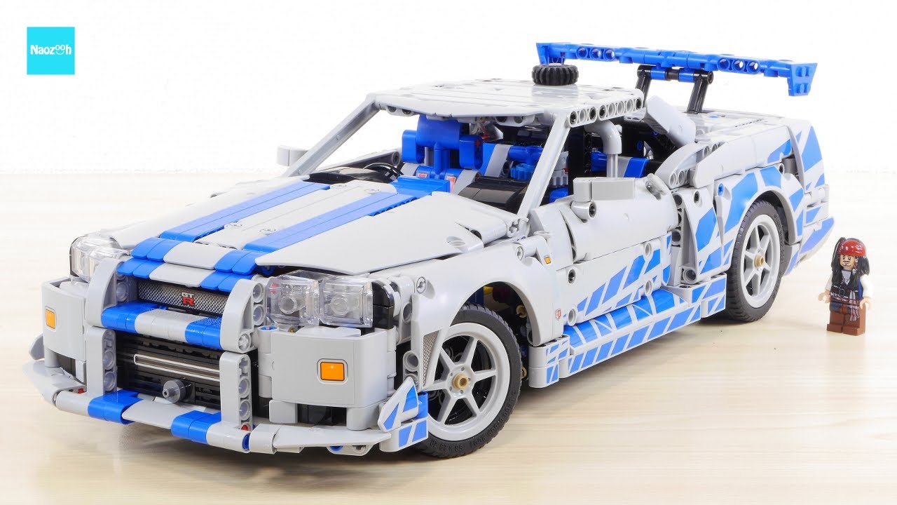 ドリフトできる！ レゴ テクニック 日産スカイラインGT-R (R34) ワイルド・スピードX2  42210 ／ LEGO 2 Fast 2 Furious R34 Speed build