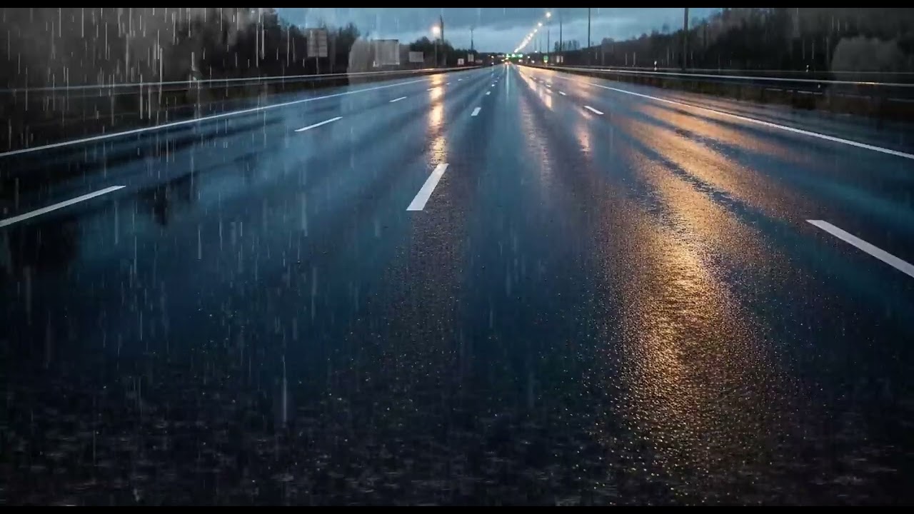Relax All Night ⚡ Heavy Rain & Low Thunder