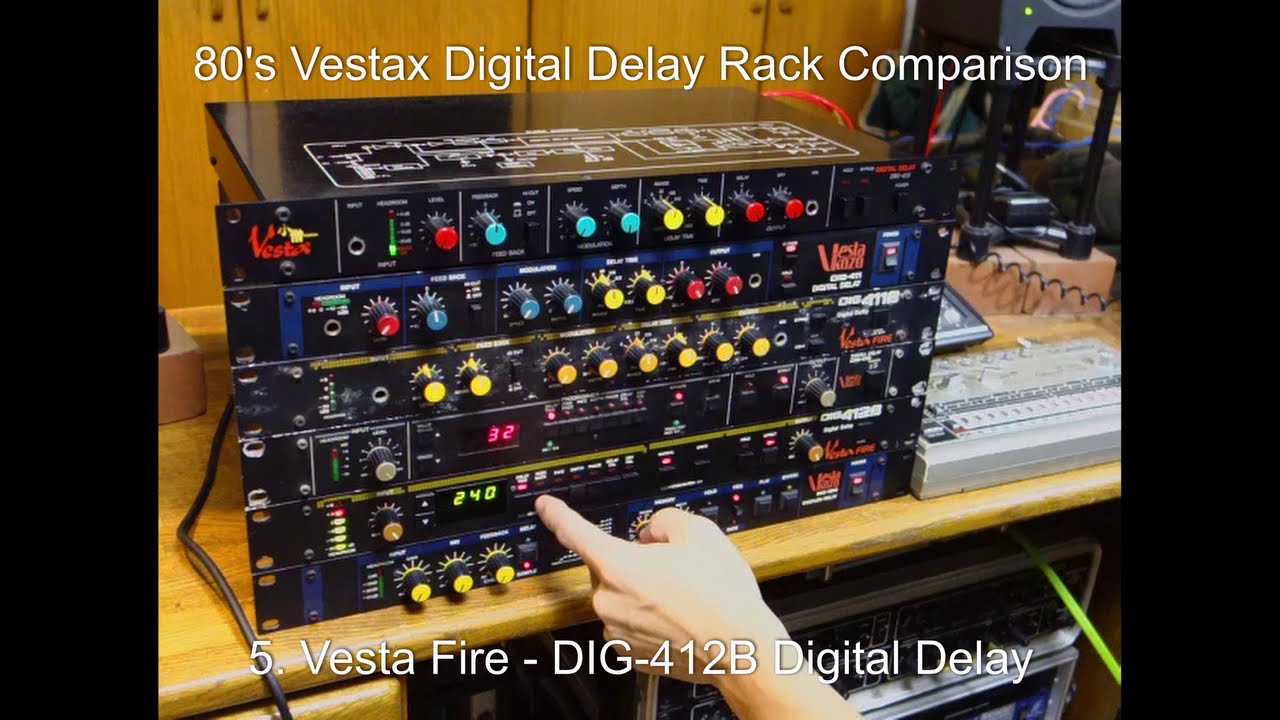 80's Vestax Digital Delay Rack Comparison