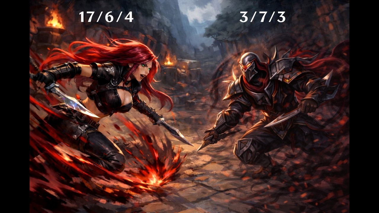 Katarina vs Zed Mid - Comment win la lane?