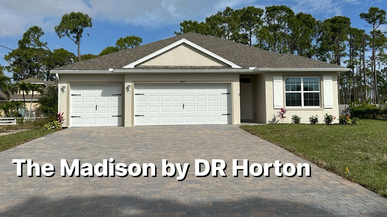 New Construction Home Tour Cape Coral Fl. DR Horton Madison Model! New Construction Homes For Sale.